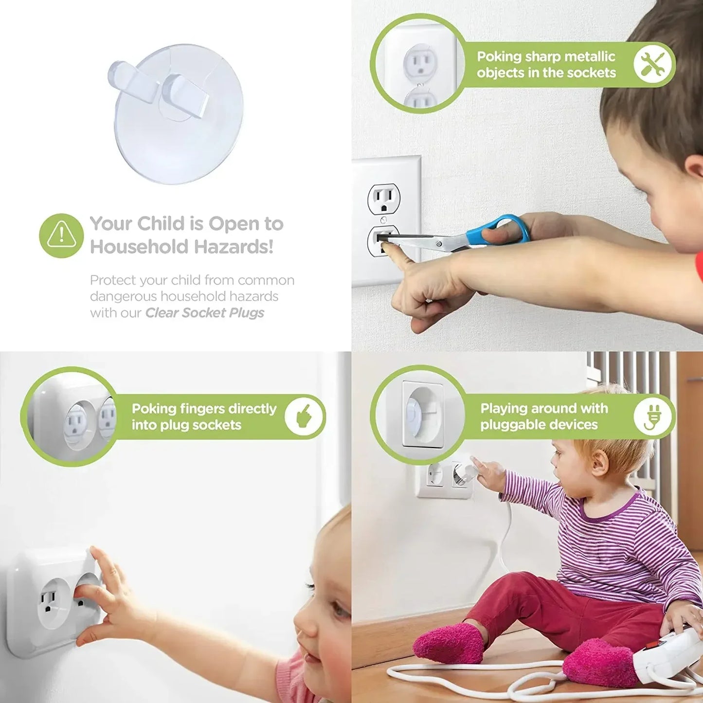 Baby Proof Socket Protector (Pack of 10)