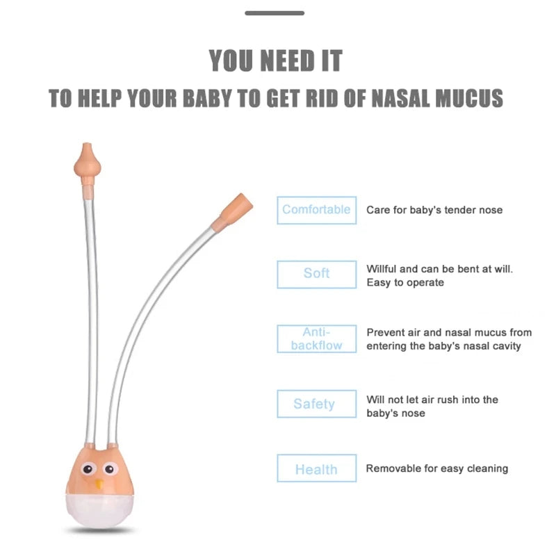 Soft Silicone Baby Nasal Aspirator
