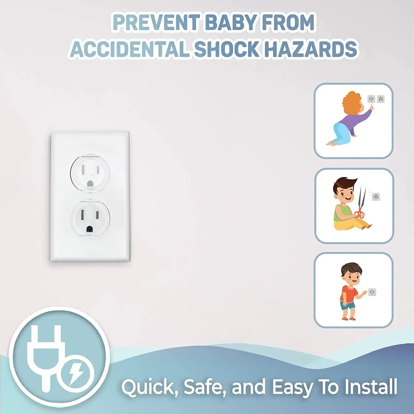 Baby Proof Socket Protector (Pack of 10)