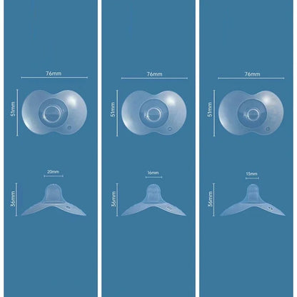 Ultra-Thin Silicone Nipple Shields for Breastfeeding 2Pc